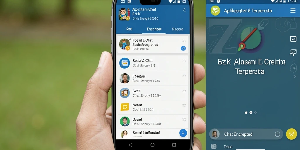 Screenshot antarmuka utama 5ZK yang menampilkan fitur Chat Encrypted.