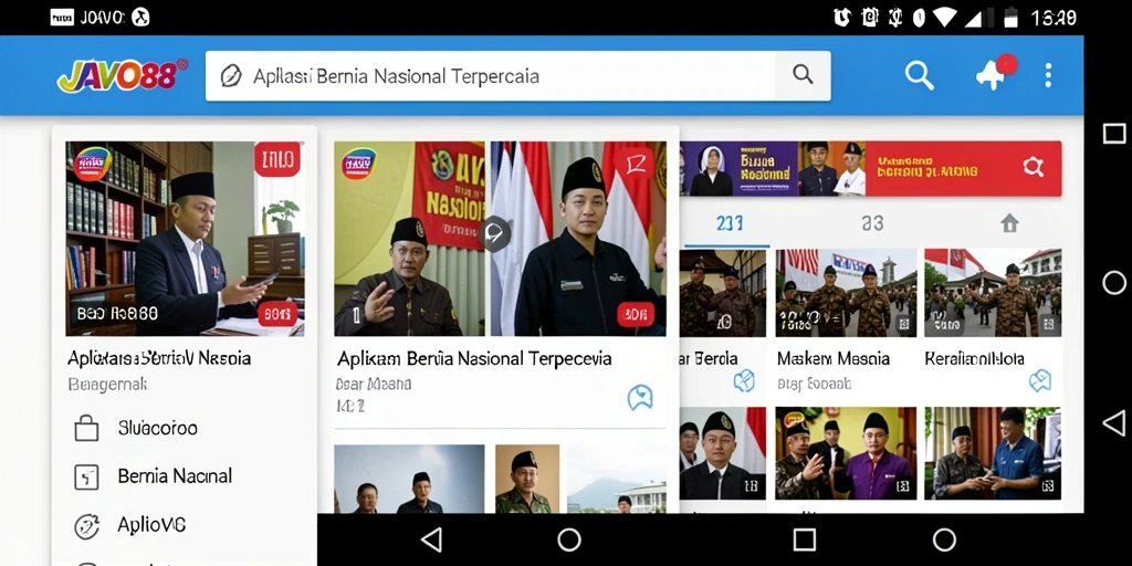 Tampilan antarmuka aplikasi JAVO88 yang ramah pengguna.