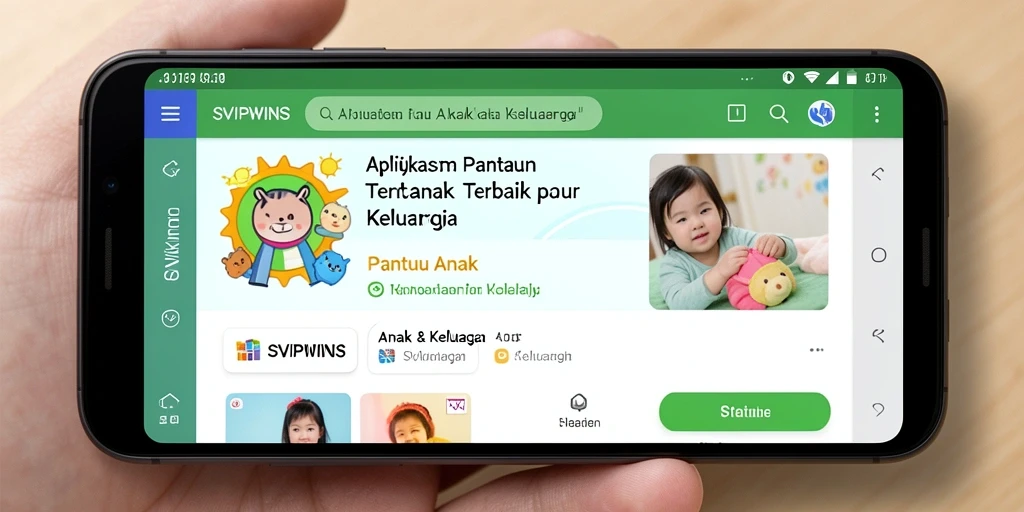 Antarmuka mudah digunakan untuk memantau aktivitas anak.
